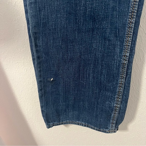 BKE Denim Jake Bootleg Jeans Mens Size 34R Dark Wash Distressed Denim Everyday - Picture 5 of 15